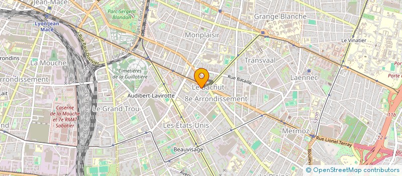 localisation de l'entreprise SCI YAWES  LYON