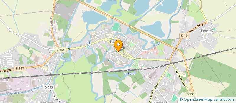 localisation de l'entreprise SCI YAYA à LA FERE