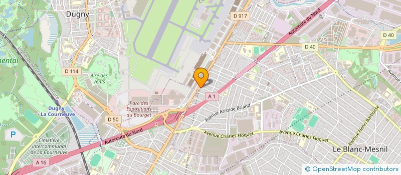 localisation de l'entreprise SCI YAYA à LE BLANC-MESNIL