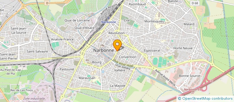 localisation de l'entreprise SCI YAYA & ANDOLORE à NARBONNE