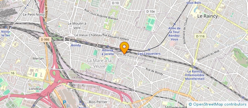 localisation de l'entreprise SCI YAZ IMMOBILIER  BONDY