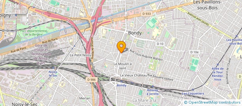 localisation de l'entreprise SCI YAZAR  BONDY