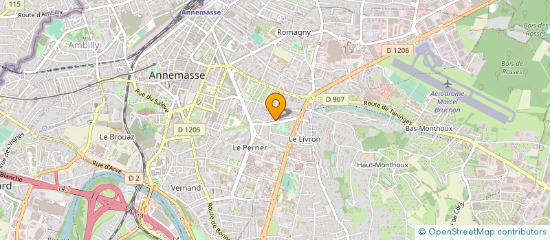 localisation de l'entreprise SCI YAZZ 74 à ANNEMASSE