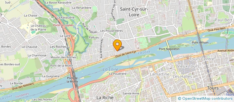 localisation de l'entreprise SCI YB  SAINT-CYR-SUR-LOIRE