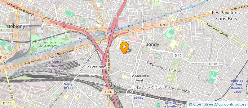 localisation de l'entreprise SCI YB ALLIANCE  BONDY