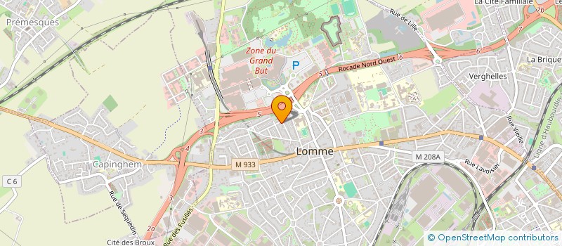localisation de l'entreprise SCI YB-CORP à LILLE
