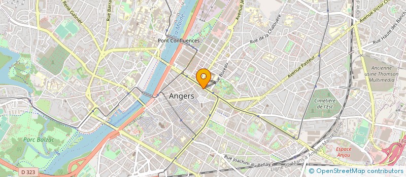 localisation de l'entreprise SCI YBC  ANGERS