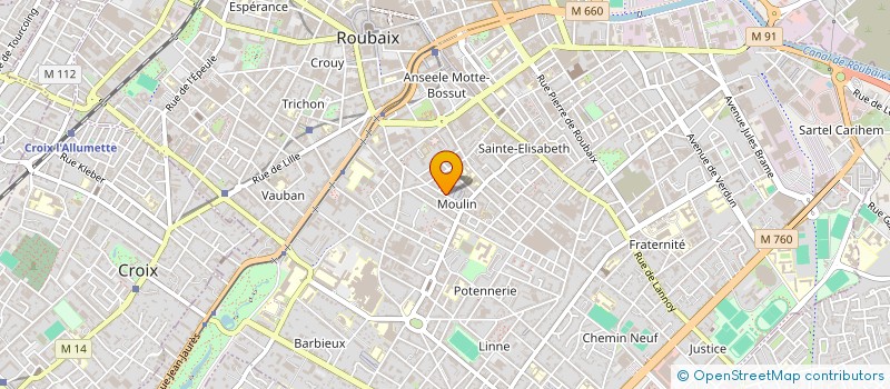 localisation de l'entreprise SCI YBCM  ROUBAIX