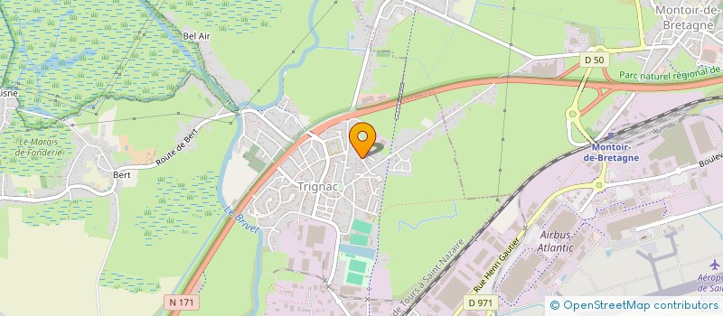 localisation de l'entreprise SCI YBEM  TRIGNAC