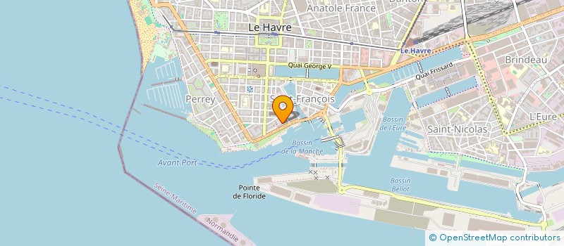 localisation de l'entreprise SCI YBV à LE HAVRE