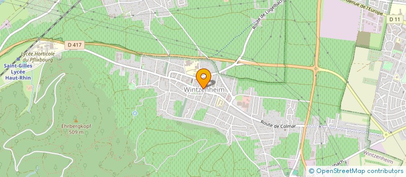 localisation de l'entreprise SCI YC  WINTZENHEIM