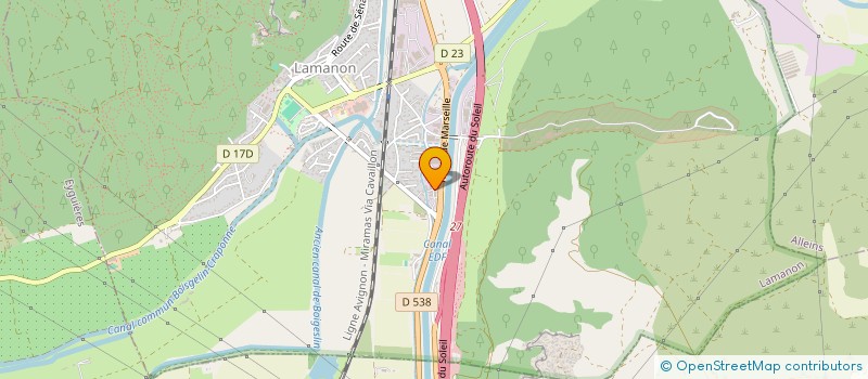 localisation de l'entreprise SCI YCA  LAMANON