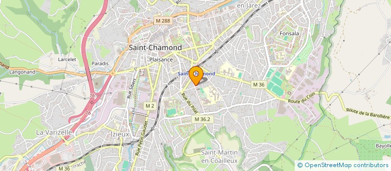 localisation de l'entreprise SCI YCA  SAINT-CHAMOND