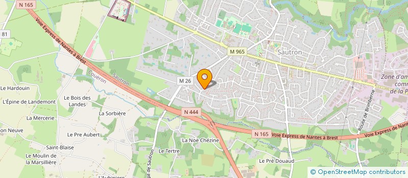 localisation de l'entreprise SCI YCAA à SAUTRON