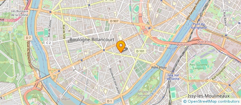 localisation de l'entreprise SCI YCAR à BOULOGNE BILLANCOURT