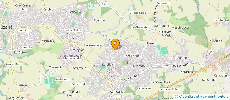 localisation de l'entreprise SCI YCCG  PLOUZANE