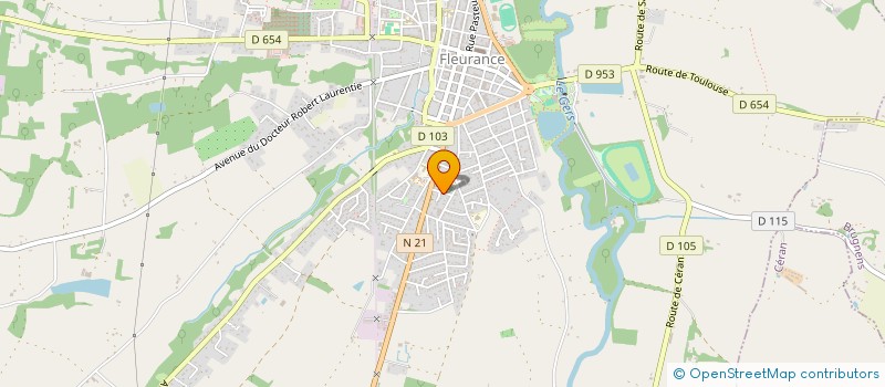 localisation de l'entreprise SCI YCI  FLEURANCE