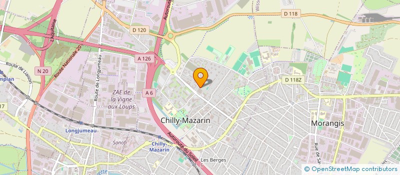 localisation de l'entreprise SCI YCM à CHILLY-MAZARIN