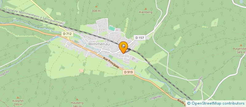 localisation de l'entreprise SCI YD  WIMMENAU