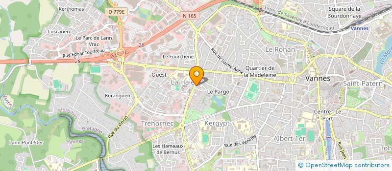 localisation de l'entreprise SCI YD BILLAUD à VANNES