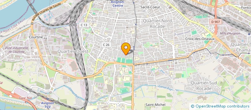 localisation de l'entreprise SCI YDBB  AVIGNON