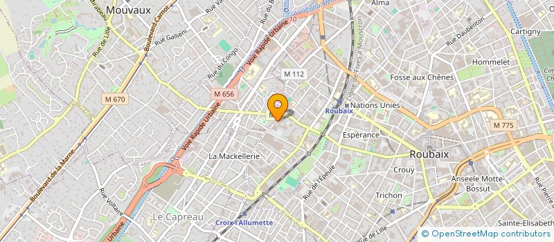 localisation de l'entreprise SCI YDRP  ROUBAIX