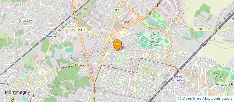 localisation de l'entreprise SCI YDW à SARCELLES