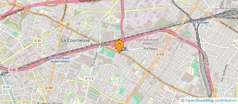 localisation de l'entreprise SCI YE à LA COURNEUVE