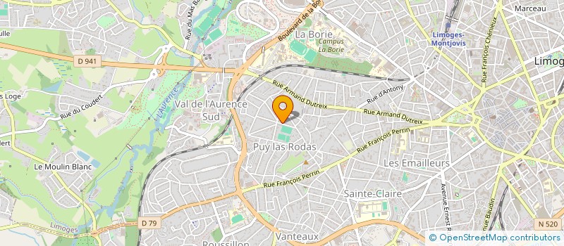 localisation de l'entreprise SCI YEARMAN à LIMOGES