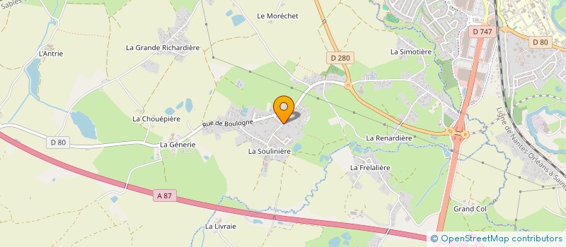 localisation de l'entreprise SCI YED CLOUZEAUX  AUBIGNY-LES CLOUZEAUX