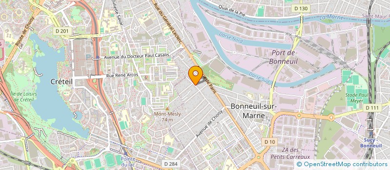 localisation de l'entreprise SCI YEHOUDA à BONNEUIL SUR MARNE