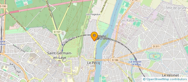 localisation de l'entreprise SCI YEJMHC  LE PECQ