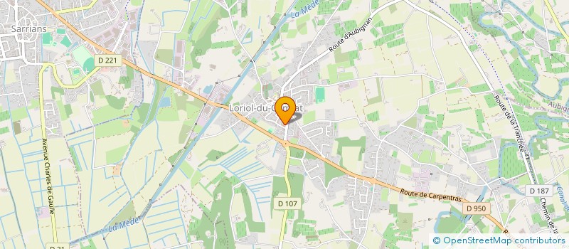 localisation de l'entreprise SCI YEL  LORIOL-DU-COMTAT