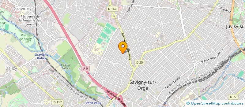 localisation de l'entreprise SCI YELADIM 26  SAVIGNY-SUR-ORGE