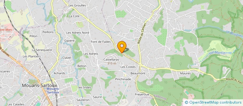 localisation de l'entreprise SCI YELLOW  VALBONNE