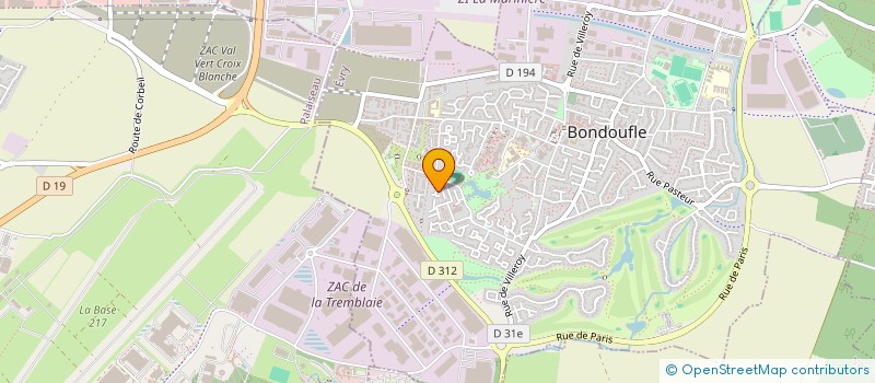 localisation de l'entreprise SCI YEMA à BONDOUFLE