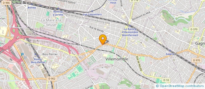 localisation de l'entreprise SCI YEMA à VILLEMOMBLE