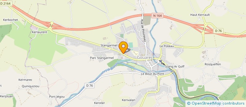 localisation de l'entreprise SCI YEMAT  GOUAREC