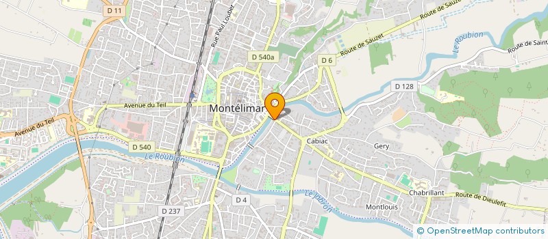 localisation de l'entreprise SCI YENICE à MONTELIMAR