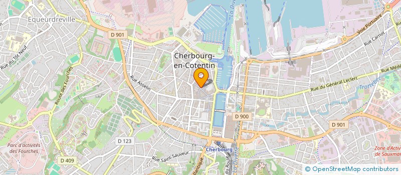localisation de l'entreprise SCI YENTL à CHERBOURG-EN-COTENTIN