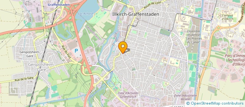 localisation de l'entreprise SCI YERLI  ILLKIRCH-GRAFFENSTADEN