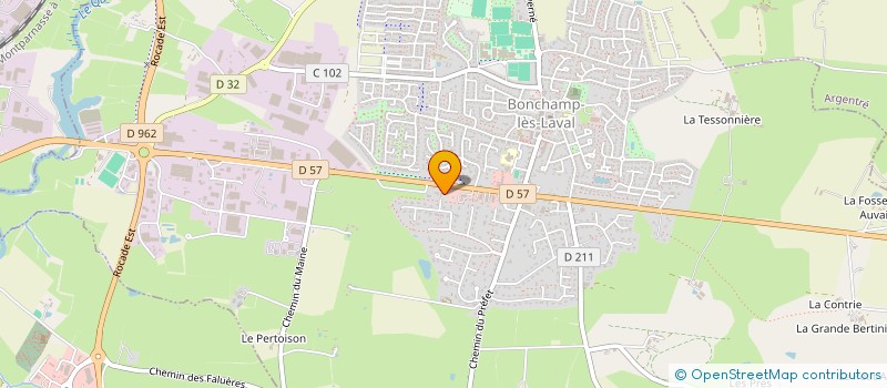 localisation de l'entreprise SCI YERMAT  BONCHAMP-LES-LAVAL