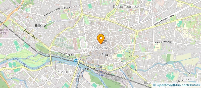 localisation de l'entreprise SCI YES à PAU