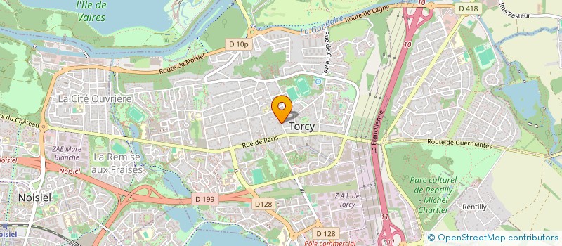 localisation de l'entreprise SCI YES  TORCY