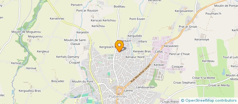 localisation de l'entreprise SCI YES PROJECT IMMO  PLABENNEC