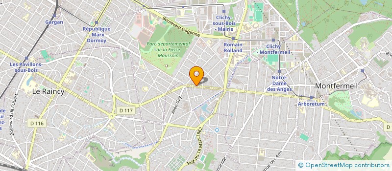 localisation de l'entreprise SCI YESIL à CLICHY-SOUS-BOIS