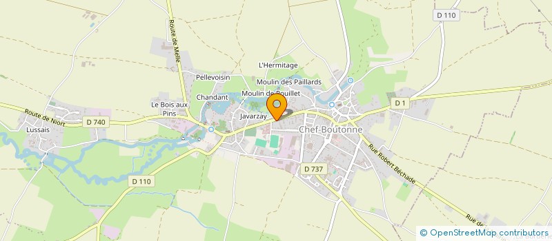 localisation de l'entreprise SCI YESSI  CHEF-BOUTONNE