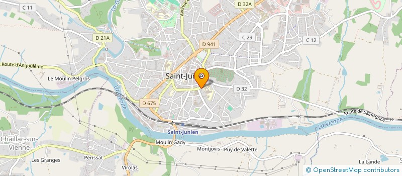 localisation de l'entreprise SCI YESTERDAY à SAINT-JUNIEN