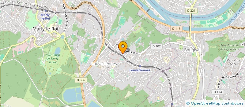 localisation de l'entreprise SCI YEU MOTTE  LOUVECIENNES