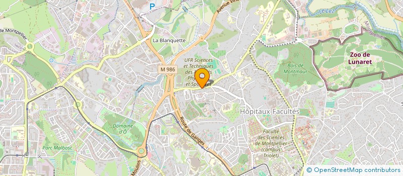 localisation de l'entreprise SCI YEUSE IMMO à MONTPELLIER